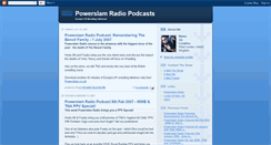 Desktop Screenshot of powerslamradio.blogspot.com