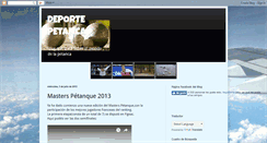 Desktop Screenshot of deportepetanca.blogspot.com