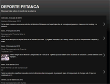 Tablet Screenshot of deportepetanca.blogspot.com