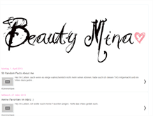 Tablet Screenshot of beautymiina.blogspot.com