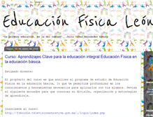 Tablet Screenshot of educacionfisicaleon.blogspot.com