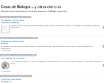 Tablet Screenshot of cosasdebiologia.blogspot.com