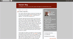 Desktop Screenshot of hannersblog.blogspot.com