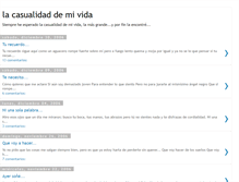 Tablet Screenshot of lacasualidaddemivida.blogspot.com