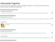 Tablet Screenshot of intervencioncognitiva.blogspot.com