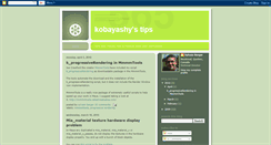 Desktop Screenshot of kobayashystips.blogspot.com