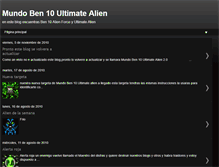 Tablet Screenshot of mundoben10ultimatealien.blogspot.com