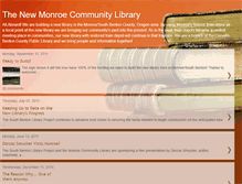 Tablet Screenshot of monroelibraryor.blogspot.com