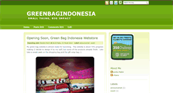 Desktop Screenshot of greenbagind.blogspot.com