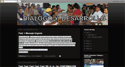 Desktop Screenshot of dialogoydesarrollo.blogspot.com