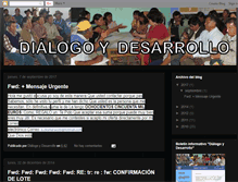 Tablet Screenshot of dialogoydesarrollo.blogspot.com