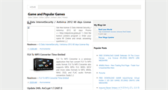 Desktop Screenshot of game-populargames.blogspot.com