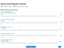 Tablet Screenshot of game-populargames.blogspot.com