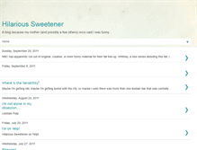 Tablet Screenshot of hilarioussweetener.blogspot.com