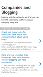 Mobile Screenshot of companiesandblogging.blogspot.com