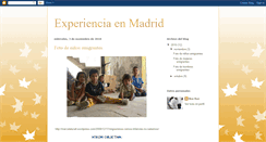 Desktop Screenshot of experienciaenmadrid.blogspot.com