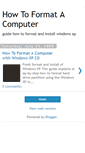 Mobile Screenshot of how-to-format-computer.blogspot.com