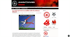 Desktop Screenshot of juventudcomunistacaceres.blogspot.com