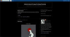 Desktop Screenshot of procrastinationathon.blogspot.com