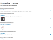 Tablet Screenshot of procrastinationathon.blogspot.com