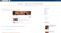 Desktop Screenshot of kohal-the-band.blogspot.com