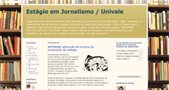 Desktop Screenshot of estagiojornalismounivale.blogspot.com