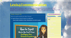 Desktop Screenshot of lexis4communication.blogspot.com