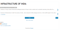 Tablet Screenshot of indianinfras.blogspot.com