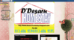 Desktop Screenshot of desaruhomestay.blogspot.com