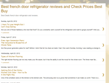 Tablet Screenshot of bestfrenchdoorrefrigeratorreviews.blogspot.com