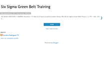 Tablet Screenshot of 6sigmagreenbelttraining.blogspot.com