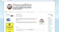 Desktop Screenshot of pennysitter.blogspot.com