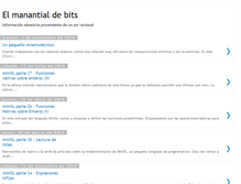 Tablet Screenshot of elmanantialdebits.blogspot.com