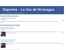 Tablet Screenshot of deportes-lavozdenicaragua.blogspot.com