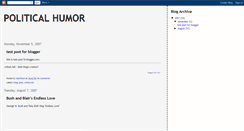 Desktop Screenshot of my-political-humor.blogspot.com