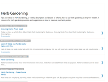 Tablet Screenshot of herb-garden-tips.blogspot.com
