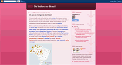 Desktop Screenshot of osindiosnobrasil.blogspot.com