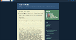 Desktop Screenshot of fatherstobe.blogspot.com