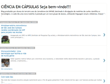 Tablet Screenshot of cienciaemcapsulas.blogspot.com
