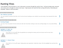 Tablet Screenshot of huntingvines.blogspot.com