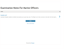 Tablet Screenshot of marinenote.blogspot.com