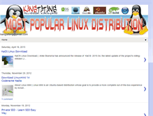 Tablet Screenshot of most-popular-linux-distribution.blogspot.com