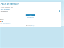 Tablet Screenshot of brittanyandadamboccher.blogspot.com