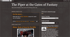 Desktop Screenshot of piperatthegatesoffantasy.blogspot.com