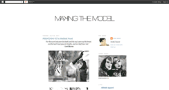 Desktop Screenshot of makingthemodel.blogspot.com