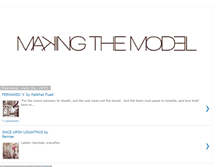 Tablet Screenshot of makingthemodel.blogspot.com