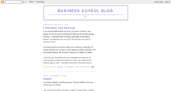 Desktop Screenshot of businessschoolblog.blogspot.com