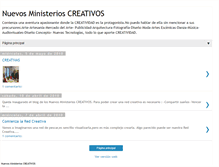 Tablet Screenshot of nuevosministerioscreativos.blogspot.com