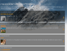 Tablet Screenshot of caleidoscopionocturno.blogspot.com