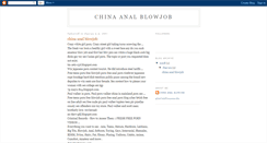 Desktop Screenshot of chinaanalblowjob.blogspot.com